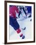 Ice Hockey Team Playing-null-Framed Photographic Print