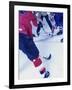 Ice Hockey Team Playing-null-Framed Photographic Print