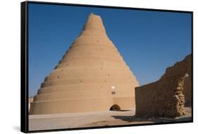 Ice house for preserving ice, Arbukuh, near Yazd, Iran, Middle East-James Strachan-Framed Stretched Canvas