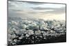 Ice, Icebergs, Black Lava Beach, Glacier Lagoon, Jškulsarlon, South Iceland-Julia Wellner-Mounted Photographic Print