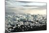 Ice, Icebergs, Black Lava Beach, Glacier Lagoon, Jškulsarlon, South Iceland-Julia Wellner-Mounted Photographic Print