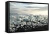 Ice, Icebergs, Black Lava Beach, Glacier Lagoon, Jškulsarlon, South Iceland-Julia Wellner-Framed Stretched Canvas