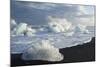 Ice, Icebergs, Black Lava Beach, Glacier Lagoon, Jškulsarlon, South Iceland-Julia Wellner-Mounted Photographic Print