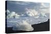 Ice, Icebergs, Black Lava Beach, Glacier Lagoon, Jškulsarlon, South Iceland-Julia Wellner-Stretched Canvas