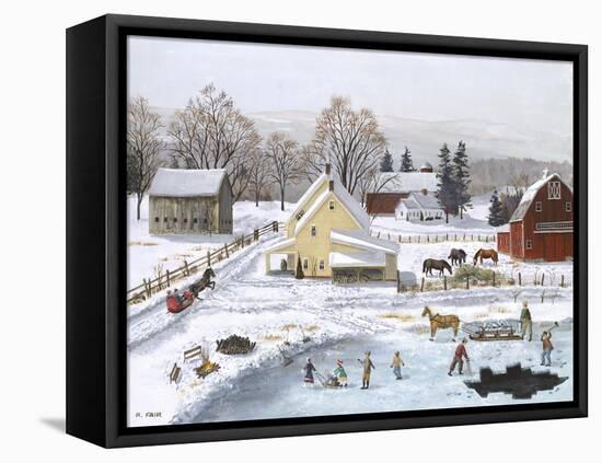 Ice in the Country-Bob Fair-Framed Stretched Canvas