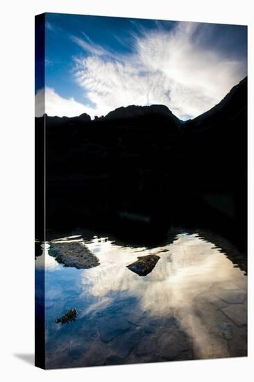 Ice Lake Basin, Co: Cloudy Blue Skies Reflect Off of Ice Lake-Brad Beck-Stretched Canvas