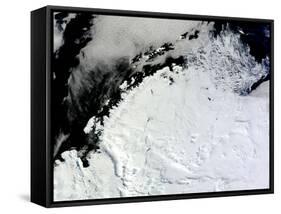 Ice Lingering North of the Weddell Sea, East of the Antarctic Peninsula-null-Framed Stretched Canvas