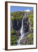 Ice Melt Waterfall on the Olden River as it Flows Along Briksdalen-Michael Nolan-Framed Photographic Print