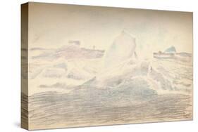 'Ice near the 'Fram', 4th July 1894', (1897)-Fridtjof Nansen-Stretched Canvas