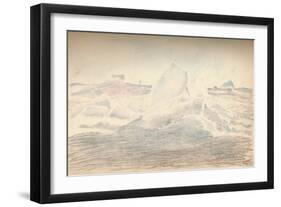 'Ice near the 'Fram', 4th July 1894', (1897)-Fridtjof Nansen-Framed Giclee Print