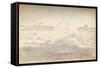 'Ice near the 'Fram', 4th July 1894', (1897)-Fridtjof Nansen-Framed Stretched Canvas