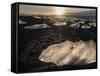 Ice on Black Volcanic Beach, Joekulsarlon, Vatnajoekull, Iceland-Martin Zwick-Framed Stretched Canvas