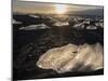 Ice on Black Volcanic Beach, Joekulsarlon, Vatnajoekull, Iceland-Martin Zwick-Mounted Premium Photographic Print