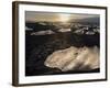 Ice on Black Volcanic Beach, Joekulsarlon, Vatnajoekull, Iceland-Martin Zwick-Framed Photographic Print