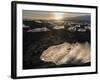 Ice on Black Volcanic Beach, Joekulsarlon, Vatnajoekull, Iceland-Martin Zwick-Framed Photographic Print