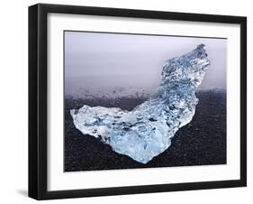 Ice on Jokulsa Beach, Iceland-Nadia Isakova-Framed Photographic Print