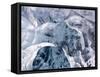 Ice on Jokulsa Beach, Iceland-Nadia Isakova-Framed Stretched Canvas