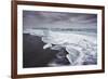 Ice on the seashore outside the Jokulsarlon lagoon, Jokulsarlon, Vatnajokull National Park-Nigel Hicks-Framed Photographic Print