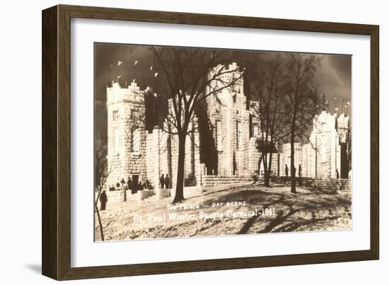 Ice Palace, 1941, St. Paul, Minnesota-null-Framed Art Print