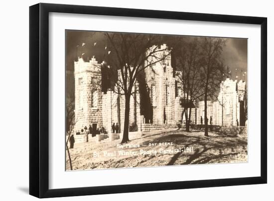 Ice Palace, 1941, St. Paul, Minnesota-null-Framed Art Print