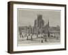 Ice-Palace at St Paul, Minnesota, on the Mississippi-null-Framed Giclee Print