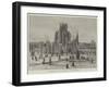 Ice-Palace at St Paul, Minnesota, on the Mississippi-null-Framed Giclee Print