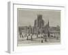 Ice-Palace at St Paul, Minnesota, on the Mississippi-null-Framed Giclee Print