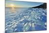 Ice Pile Of Broken Shelf Ice, Near The Shore Of Lake Baikal, Siberia, Russia, March-Olga Kamenskaya-Mounted Photographic Print