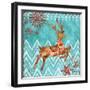 Ice Reindeer Dance I-Paul Brent-Framed Art Print