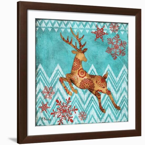 Ice Reindeer Dance II-Paul Brent-Framed Art Print