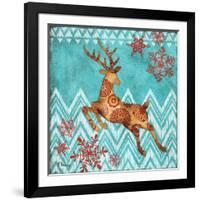 Ice Reindeer Dance II-Paul Brent-Framed Art Print