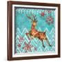 Ice Reindeer Dance II-Paul Brent-Framed Art Print
