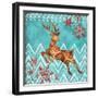 Ice Reindeer Dance II-Paul Brent-Framed Art Print