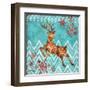 Ice Reindeer Dance II-Paul Brent-Framed Art Print