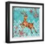 Ice Reindeer Dance II-Paul Brent-Framed Art Print