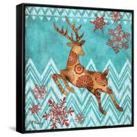 Ice Reindeer Dance II-Paul Brent-Framed Stretched Canvas
