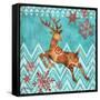 Ice Reindeer Dance II-Paul Brent-Framed Stretched Canvas