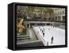 Ice Rink at Rockefeller Center, Mid Town Manhattan, New York City, New York, USA-R H Productions-Framed Stretched Canvas