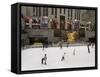 Ice Rink at Rockefeller Center, Mid Town Manhattan, New York City, New York, USA-R H Productions-Framed Stretched Canvas