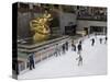 Ice Rink at Rockefeller Center, Mid Town Manhattan, New York City, New York, USA-Robert Harding-Stretched Canvas