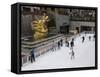 Ice Rink at Rockefeller Center, Mid Town Manhattan, New York City, New York, USA-Robert Harding-Framed Stretched Canvas