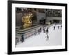 Ice Rink at Rockefeller Center, Mid Town Manhattan, New York City, New York, USA-Robert Harding-Framed Photographic Print