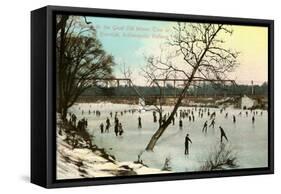 Ice Rink, Indianapolis, Indiana-null-Framed Stretched Canvas