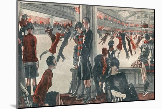 Ice Rink Skating 1927-Steven Spurrier-Mounted Art Print