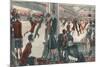 Ice Rink Skating 1927-Steven Spurrier-Mounted Premium Giclee Print