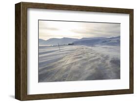 Ice Road, Adventdalen Valley at Sunrise, Longyearbyen-Stephen Studd-Framed Photographic Print