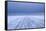 Ice Road in Bad Weather, Longyearbyen, Spitsbergen, Svalbard, Arctic Circle, Norway, Scandinavia-Stephen Studd-Framed Stretched Canvas
