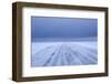 Ice Road in Bad Weather, Longyearbyen, Spitsbergen, Svalbard, Arctic Circle, Norway, Scandinavia-Stephen Studd-Framed Photographic Print