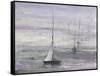 Ice Sailing Purple Crop-Albena Hristova-Framed Stretched Canvas