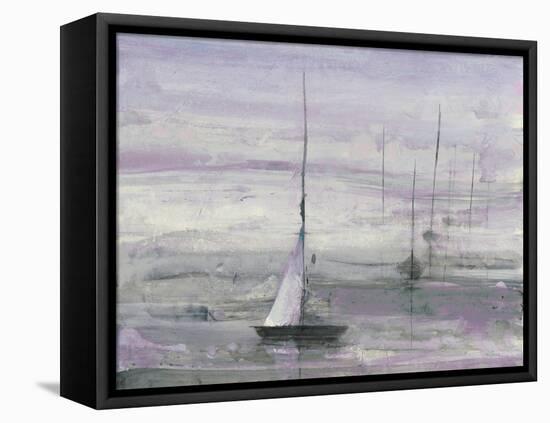 Ice Sailing Purple Crop-Albena Hristova-Framed Stretched Canvas